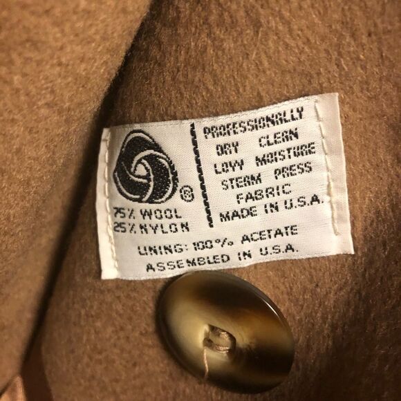Vintage John Weitz Wool Winter Peacoat - Picture 8 of 10